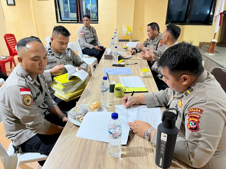 Laporan Supervisi Bidang SDM Tahun Anggaran 2025 oleh Biro SDM Polda NTT di Polres Manggarai