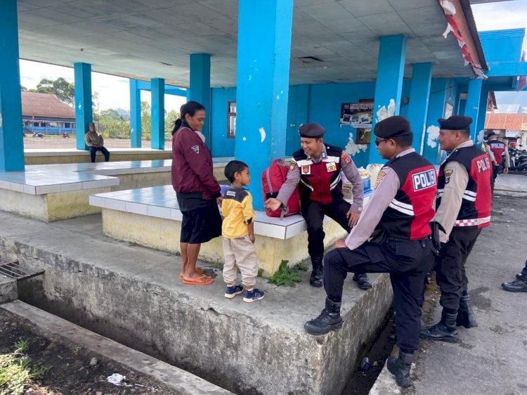 Patroli Dialogis Sat Samapta Polres Manggarai Wujudkan Situasi Kamtibmas Kondusif