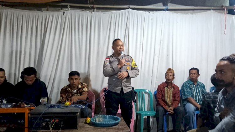 Bhabinkamtibmas Aipda Albertus Rahmat Laksanakan Patroli dan Amankan Kegiatan Masyarakat di Cibal