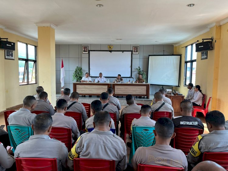 Wakapolres Manggarai Buka Sosialisasi Poligon Bagi Bhabinkamtibmas oleh BPS Kabupaten Manggarai