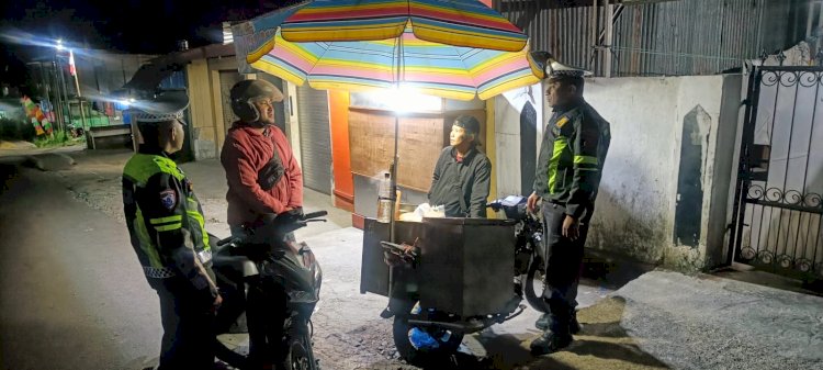 Patroli Malam Satuan Lantas: Cegah Balap Liar, Wujudkan Kamseltibcarlantas