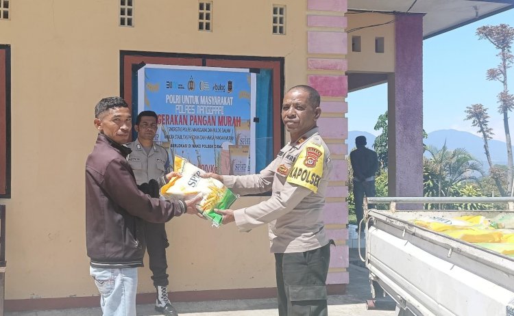 Gerakan Pangan Murah Beras SPHP Polres Manggarai Terus Berlanjut, Tersalur 11 Ton untuk Masyarakat