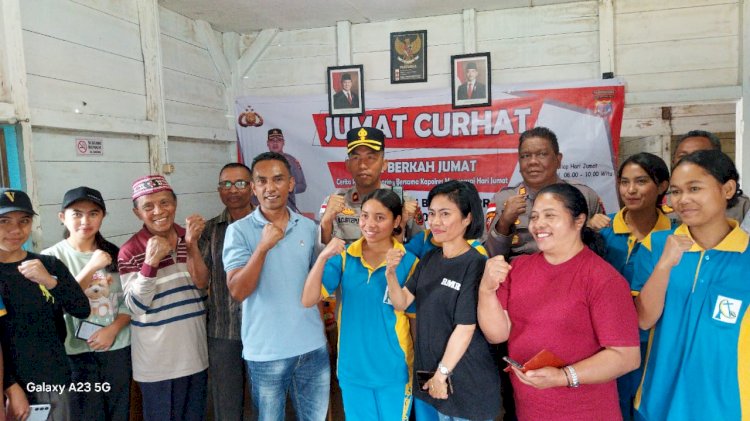 Jumat Curhat, Polres Manggarai dengarkan Aspirasi Masyarakat di Kelurahan Rowang.