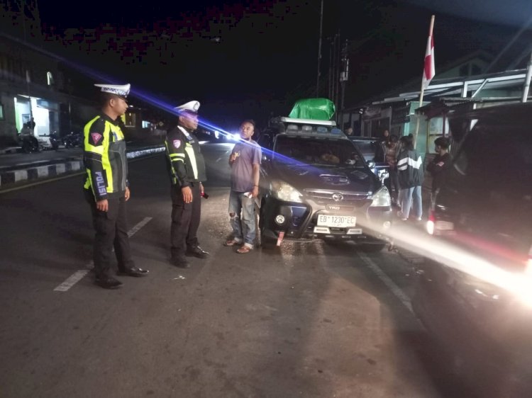 Tekan Jumlah Pelanggaran dan Laka Lantas, Sat Lantas Polres Manggarai Gelar Patroli Malam