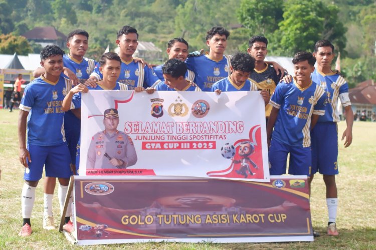 Polres Manggarai Laksanakan Pengamanan Pembukaan Turnamen Sepak Bola GTA III Season 3 Tahun 2025