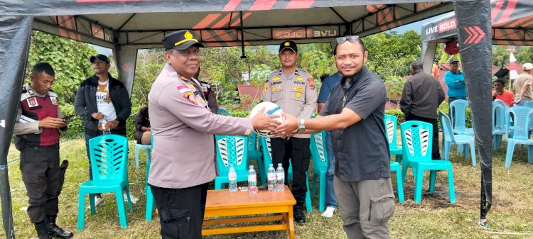 Polres Manggarai Laksanakan Pengamanan Pembukaan Turnamen Sepak Bola GTA III Season 3 Tahun 2025