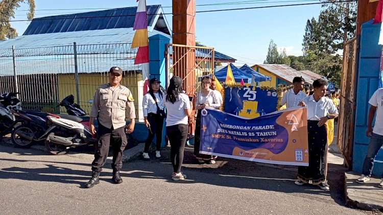 Bhabinkamtibmas Polres Manggarai Laksanakan Pengamanan dan Pengawalan Kegiatan Masyarakat