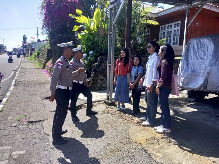 Sat Lantas Polres Manggarai Gelar Patroli KRYD, Pengaturan Lalu Lintas, dan Himbauan Kamseltibcarlantas di Kota Ruteng