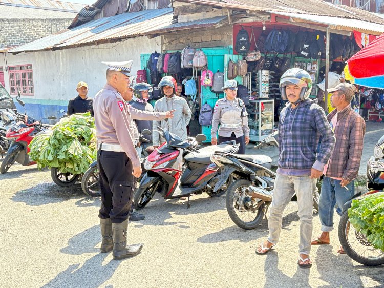 Sat Lantas Polres Manggarai Gelar Patroli KRYD, Pamturlalin, dan Himbauan Kamseltibcar di Kota Ruteng