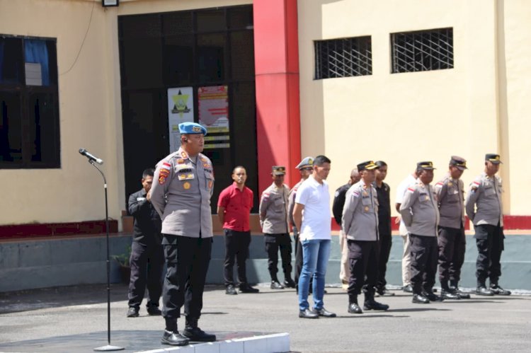 Kabid Propam Polda NTT Pimpin Tim Asistensi Bidpropam Laksanakan Asistensi di Polres Manggarai