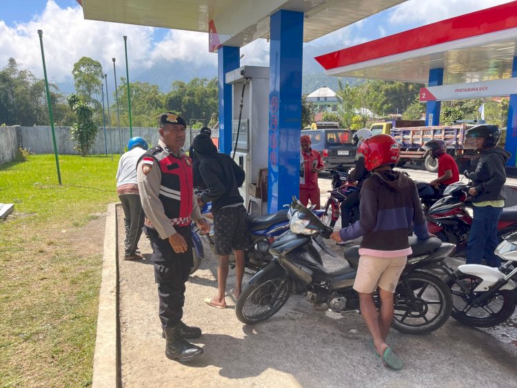 Patroli Sat Samapta Polres Manggarai Jaga Kondusifitas Kamtibmas di Kota Ruteng
