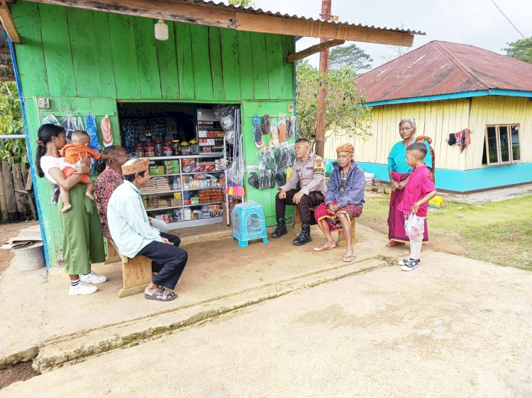 Bhabinkamtibmas Kecamatan Ruteng Gelar Patroli dan Sambang ke Desa Bangka Lao