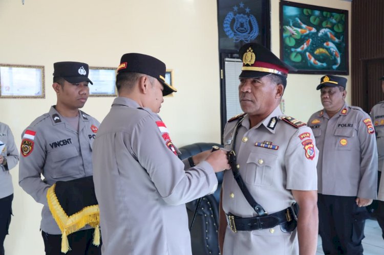 Kapolres Manggarai Pimpin Pelantikan Kasat Intelkam Polres Manggarai