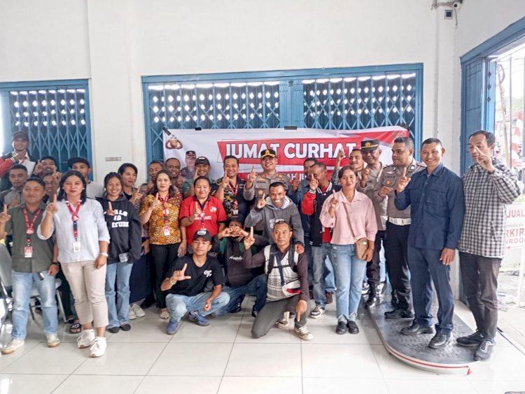 Kapolres Manggarai Pimpin Jumat Curhat Bersama Warga di Dealer Honda Sinar Motor