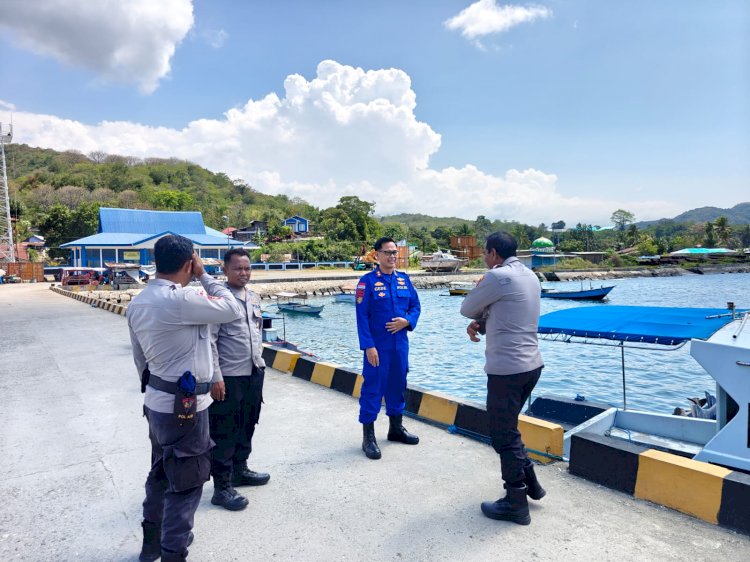 DITPOLAIRUD POLDA NTT LAKSANAKAN SUPERVISI PENGAWASAN DAN PEMERIKSAAN DI SAT POLAIRUD POLRES MANGGARAI