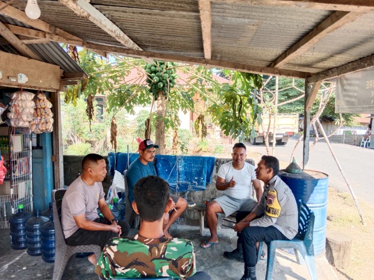 Sambang dan Himbauan Kamtibmas Bhabinkamtibmas Kecamatan Reok