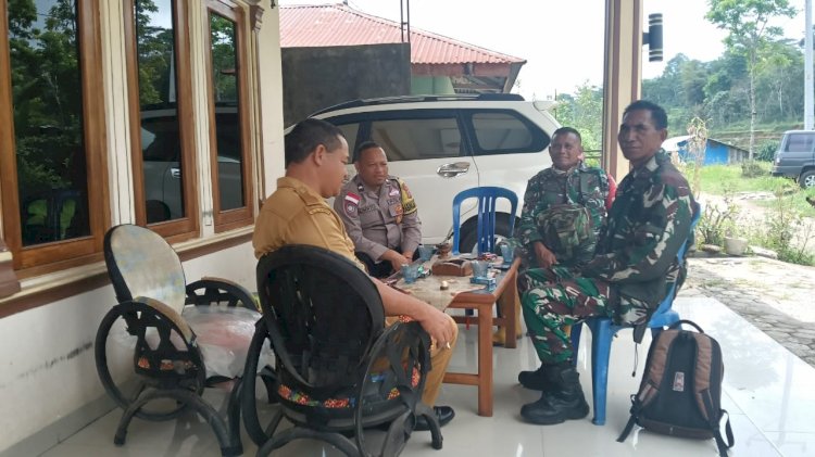 Bhabinkamtibmas Aipda Albertus Rahmat Laksanakan Giat Sambang di Kecamatan Cibal