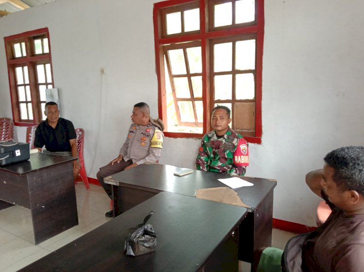 Bhabinkamtibmas Satarmese Barat Gelar Sambang dan DDS di Desa Ceka Luju