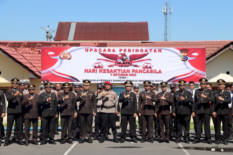 Polres Manggarai Gelar Upacara Peringatan Hari Kesaktian Pancasila 2025