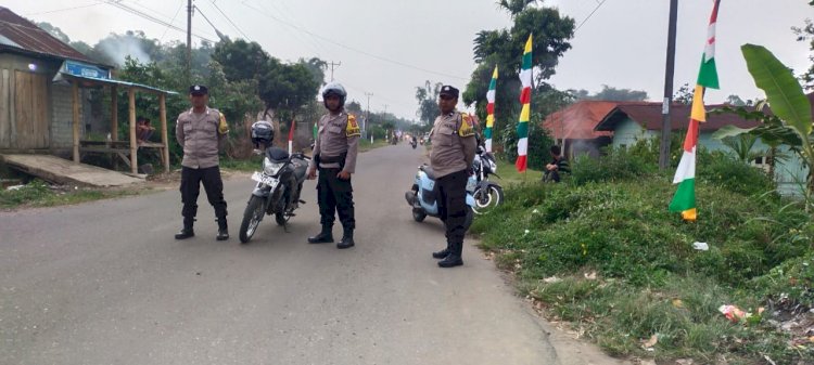 Polres Manggarai Terjunkan Personel Amankan Prosesi Perarakan Patung Bunda Maria Ratu Rosari pada Festival Golo Curu 2025