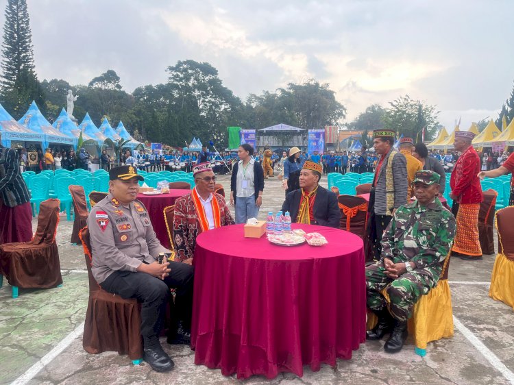 Kapolres Manggarai Hadiri Pembukaan Pameran Kuliner dan Pentas Seni Festival Golo Curu 2025