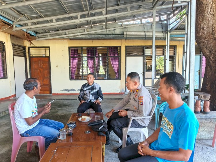 Kapolsek Satarmese Laksanakan Sambang Bahas Persiapan Misa Sulung dan Misa Syukur Imam Baru di Paroki St. Stefanus Iteng