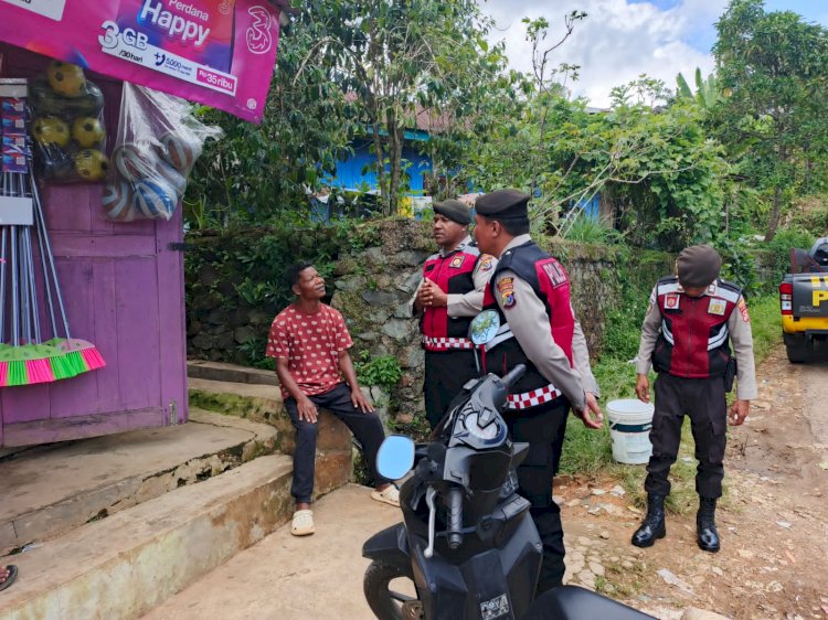 Patroli Dialogis Sat Samapta Polres Manggarai, Konsisten Jaga Stabilitas Kamtibmas.