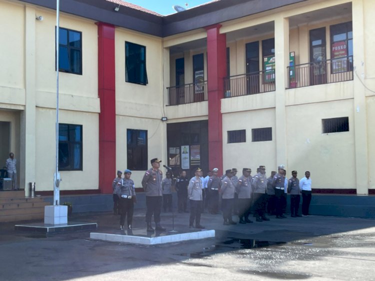 Jam Pimpinan : Kapolres Manggarai Tekankan Disiplin, Empati Sosial, dan Hindari Gaya Hidup Hedonis.