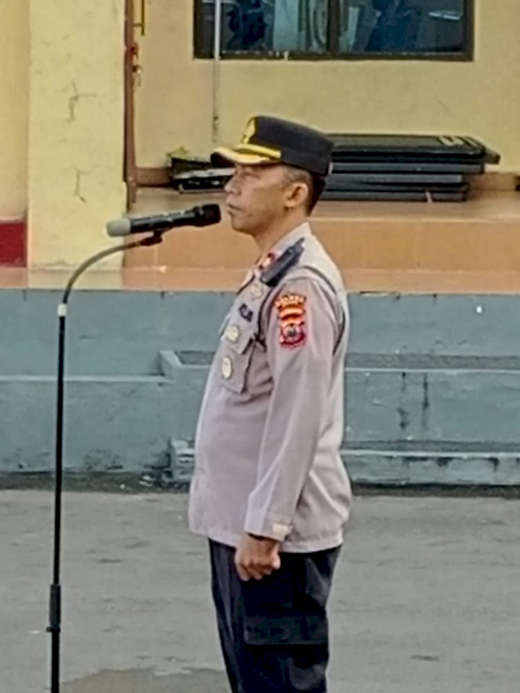 Wakapolres Manggarai Pimpin Apel Jam Pimpinan, Tekankan Disiplin dan Tanggung Jawab