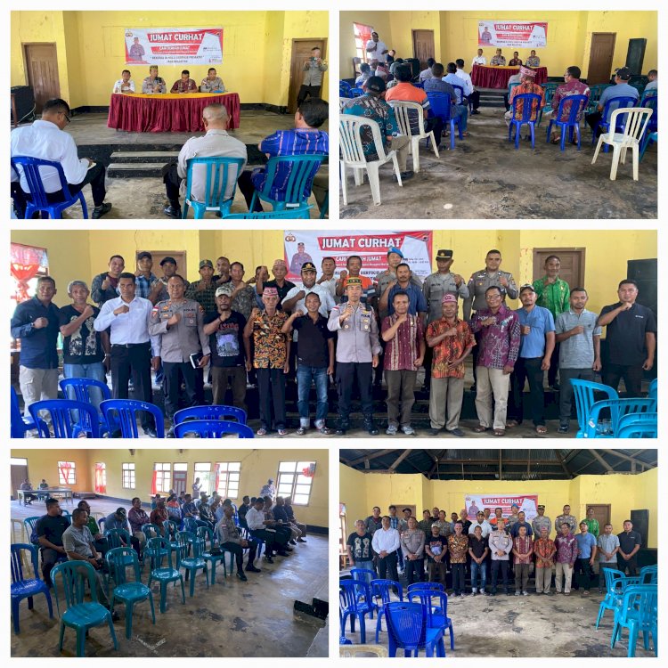 Polres Manggarai Gelar Jumat Curhat “Cari Berkah Jumat”, Wujudkan Polisi Proaktif dan Dekat dengan Masyarakat