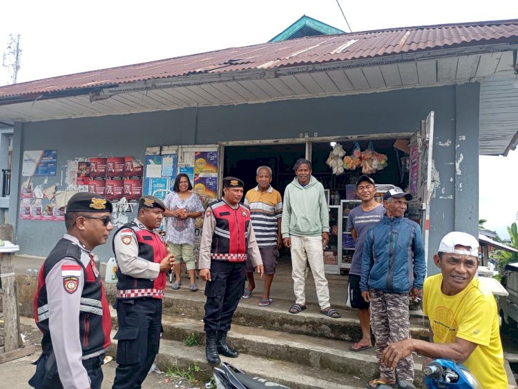 Sat Samapta Polres Manggarai Laksanakan Giat Patroli Dialogis Di Wilayah Hukum Polres Manggarai