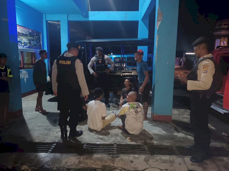 JAGA SITUASI KAMTIBMAS AMAN, SATUAN SAMAPTA POLRES MANGGARAI LAKSANAKAN PATROLI PERINTIS PRESISI MALAM HAR
