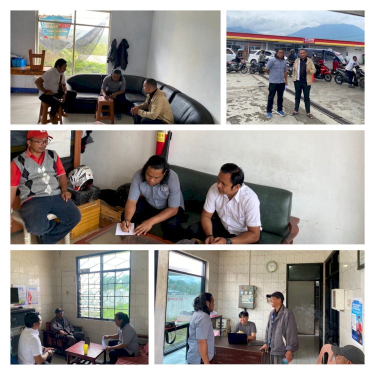 ISU KELANGKAAN BBM, UNIT II SAT INTELKAM POLRES MANGGARAI LAKUKAN KOORDINASI DAN MONITORING PADA 3 SPBU DALAM KOTA RUTENG