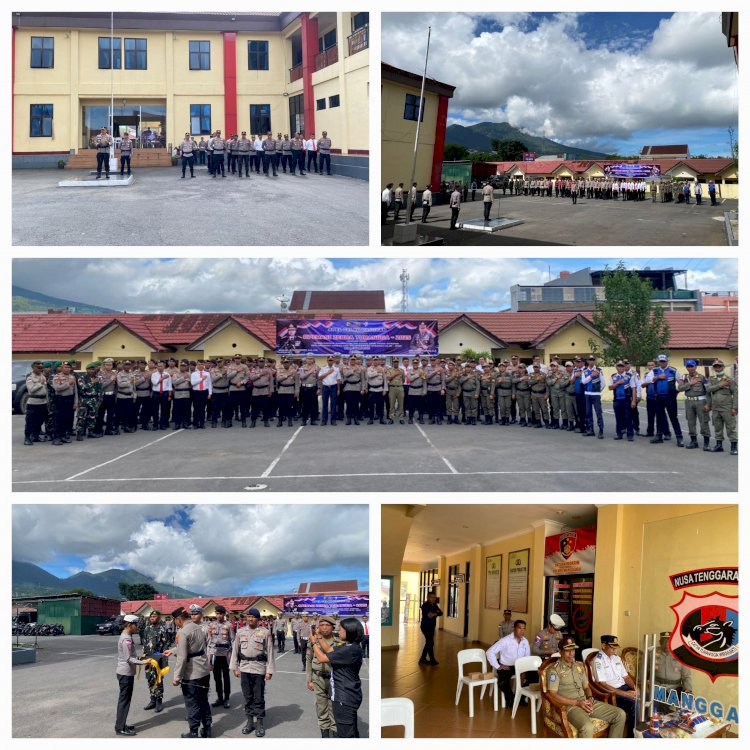 APEL GELAR PASUKAN OPERASI ZEBRA TURANGGA 2025 TINGKAT POLRES MANGGARAI DIGELAR, WUJUDKAN KAMSELTIBCARLANTAS AMAN DAN NYAMAN