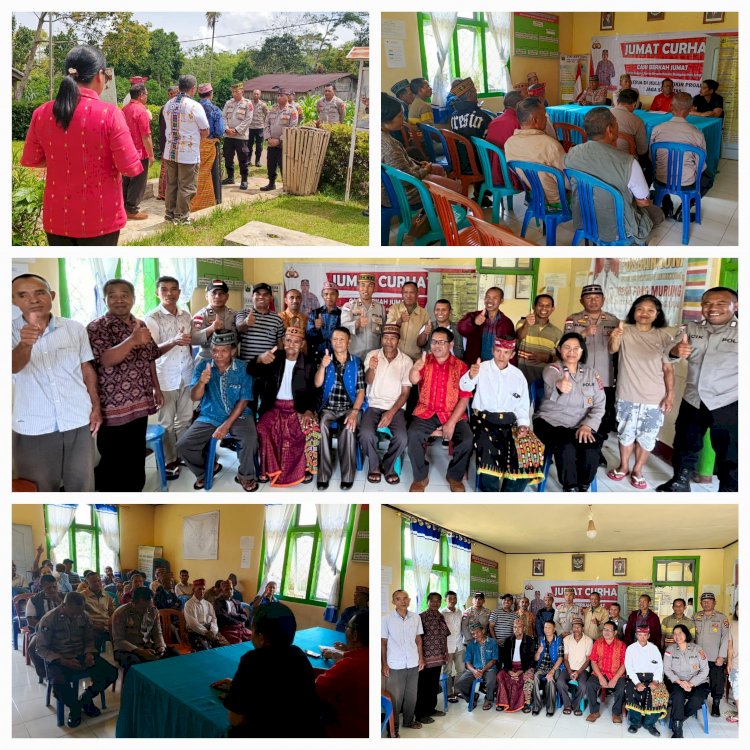 JUMAT CURHAT POLRES MANGGARAI AJAK MASYARAKAT CERITA RINGAN & SHARING, JAGA SOLIDITAS  DAN SINERGITAS  POLRI BERSAMA  MASYARAKAT .