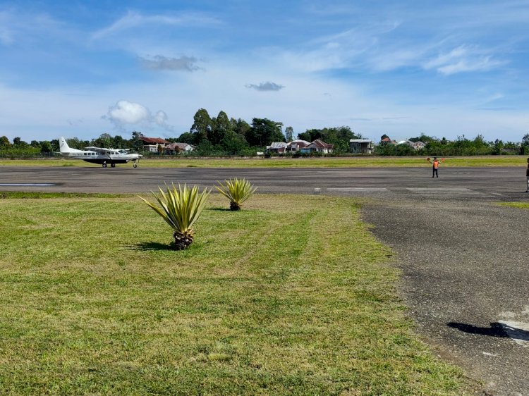 ✈️ Pengamanan Ketat dan  Humanis  Pospol KP3 Udara di Bandara Frans Sales Lega, Penerbangan Susi Air Berjalan Aman
