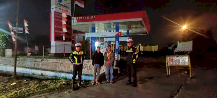 PERSONEL LANTAS POLRES MANGGARAI LAKSANAKAN GIAT PATROLI MALAM ANTISIPASI BALAP LIAR