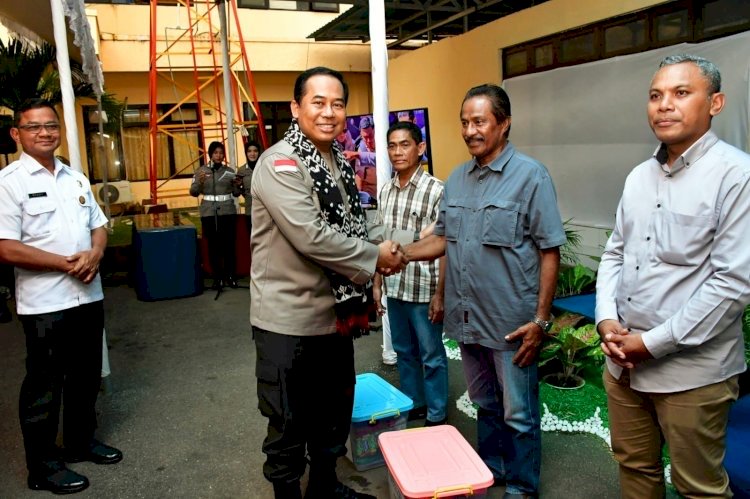 Wujud Kepedulian, Kapolda NTT Resmikan 9 Titik Sumur Bor dan Pos Kamling Nusantara di Kota Kupang