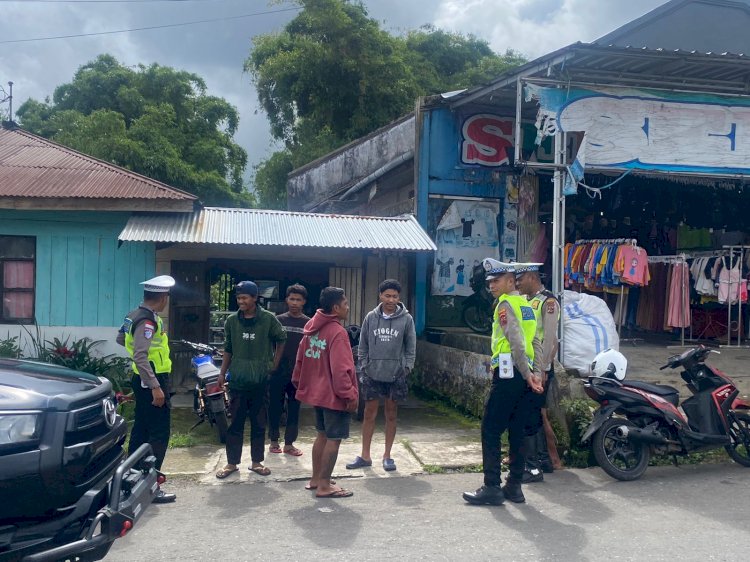 Sat Lantas Polres Manggarai Laksanakan Patroli KRYD dan Pam Turlalin di Kota Ruteng
