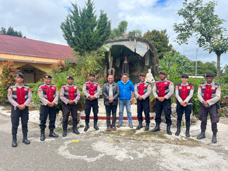Sat Samapta Polres Manggarai Intensifkan Patroli Pengamanan Gereja Jelang Natal dan Tahun Baru 2026