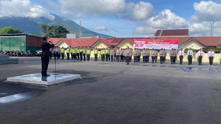 Polres Manggarai Gelar Upacara Hari Bela Negara Ke-77, dengan Tema 