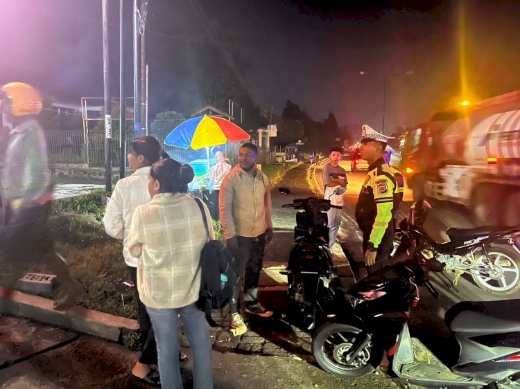 Patroli Malam Antisipasi Balap Liar dan Parkir Liar di Wilayah Hukum Polres Manggarai