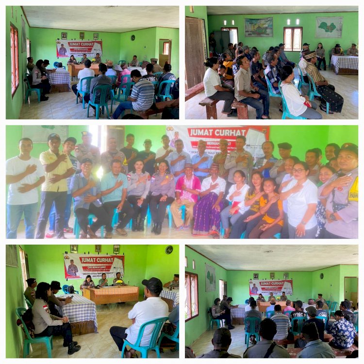 Polres Manggarai Serap Aspirasi Masyarakat Melalui Giat Jumat Curhat di Desa Satar Ngkeling