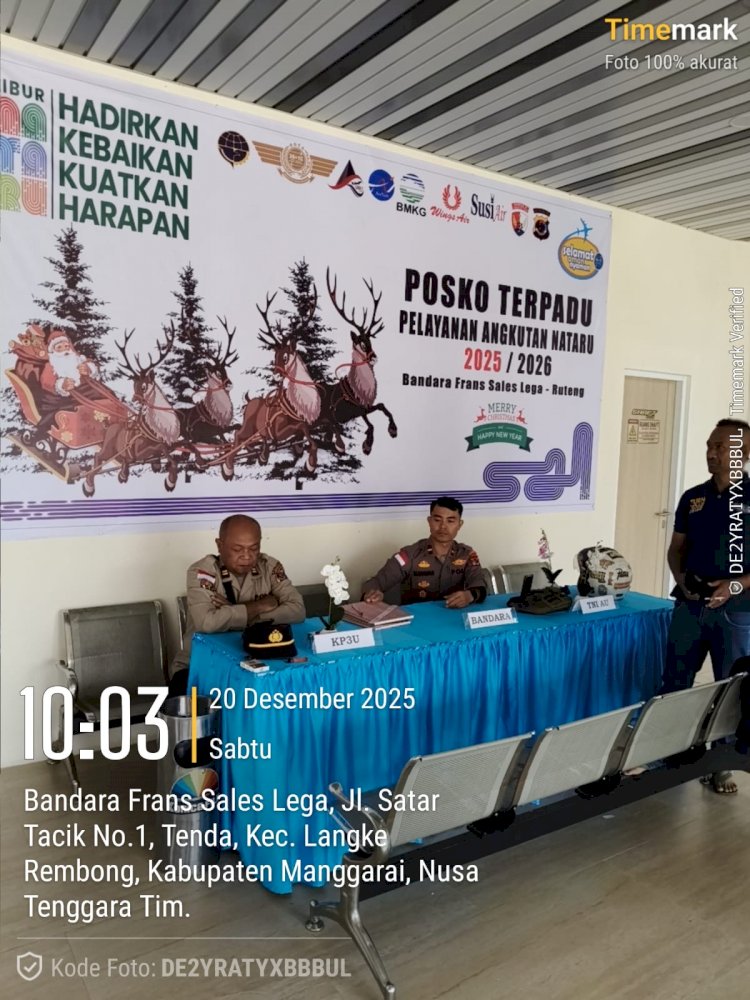 POLRES MANGGARAI TEMPATKAN PERSONEL POS PAM PADA DAERAH RAWAN MACET, KERAMAIAN, DAN TEMPAT IBADAH PASTIKAN NATARU AMAN DAN KONDUSIF