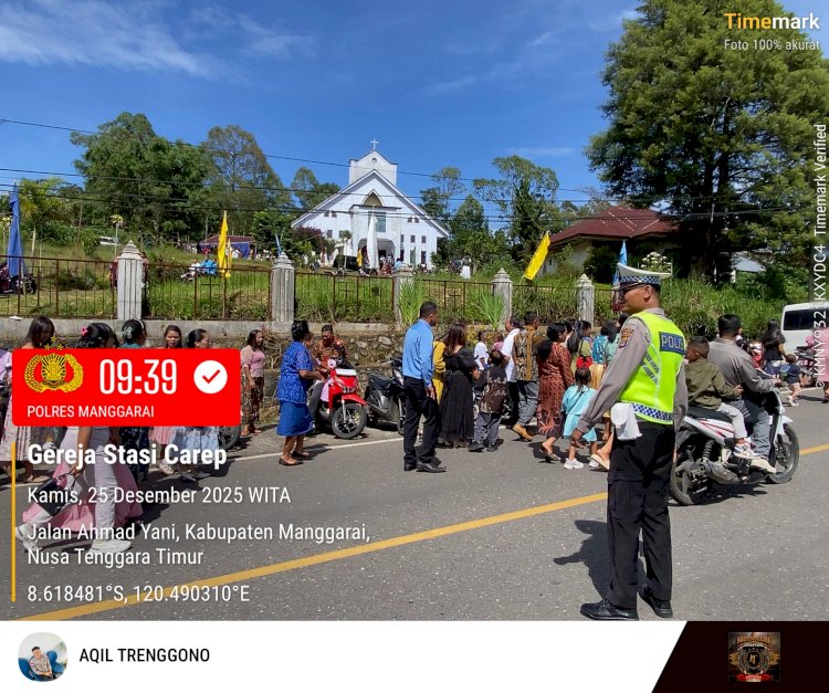 Perayaan Ibadah Natal 2025 Berjalan Aman dan Kondusif, Berbagai Pihak Sampaikan Terima Kasih kepada Polres Manggarai