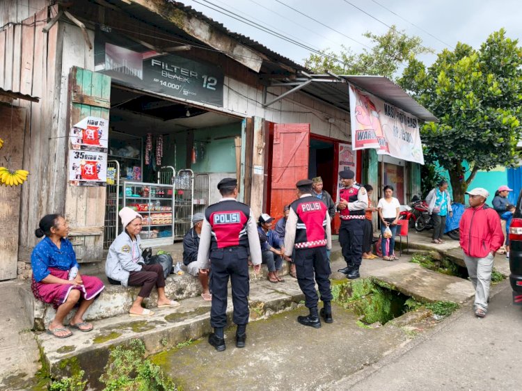 Unit Turjawali Sat. Samapta Polres Manggarai Laksanakan Patroli Kota, Situasi Kamtibmas Terpantau Aman dan Kondusif