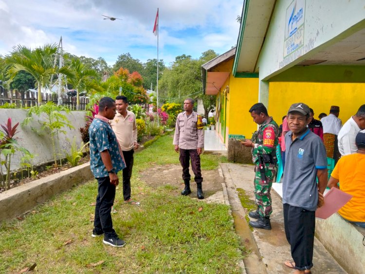 BHABINKAMTIBMAS REOK BARAT DAMPINGI KEGIATAN PERALIHAN FASKES BPJS DI DESA TO,E