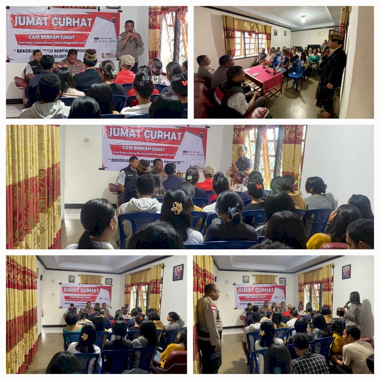 Polres Manggarai Gelar Jumat Curhat, Wujudkan Polri Hadir untuk Masyarakat