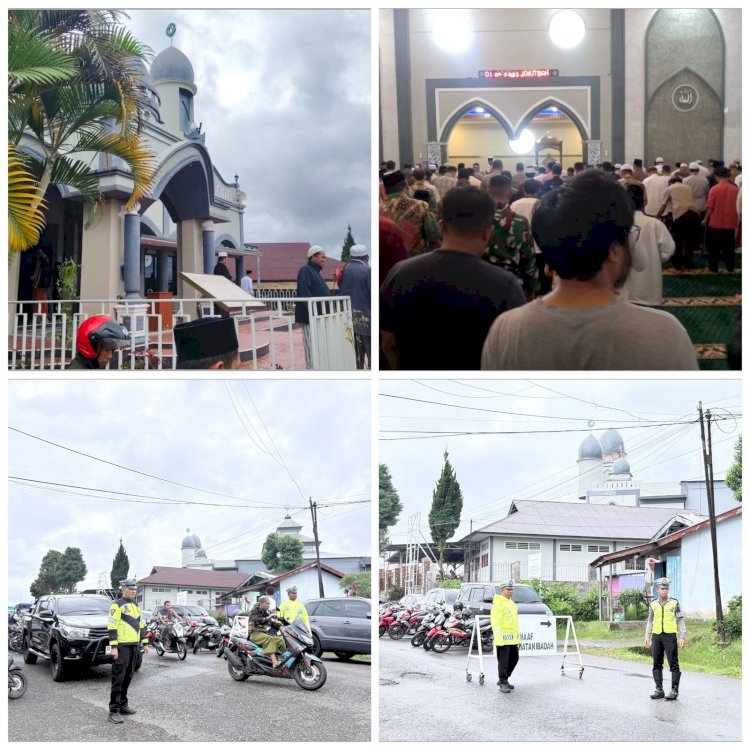 Wujudkan Ibadah Sholat Jumat yang Nyaman, Polres Manggarai Gelar Pengamanan Humanis