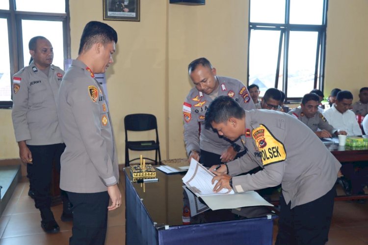 Wujudkan Transparansi, Polres Manggarai Selenggarakan Sosialisasi DIPA/RKA-KL, Penandatanganan Pakta Integritas dan Perjanjian Kinerja Tahun 2026